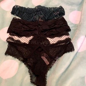 Four pair Victoria’s Secret panties.